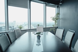 An empty boardroom
