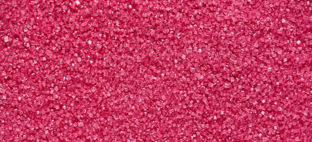 Pink glitter crystal cubes