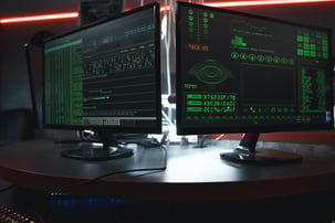 Close-Up View of Hacking System