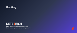 Autonomic Security operations - routing