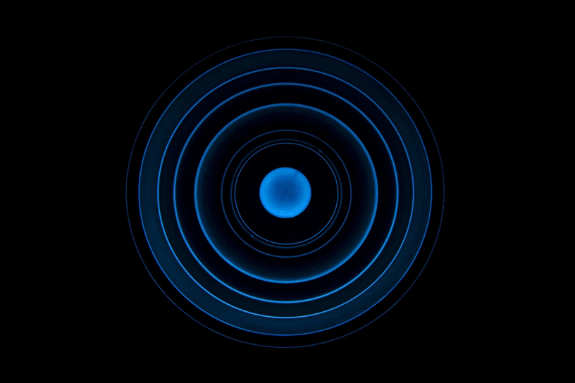 Blue spiral circles wallpaper